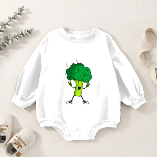 Discover Broccoli rocks Baby Romper Sweatshirts