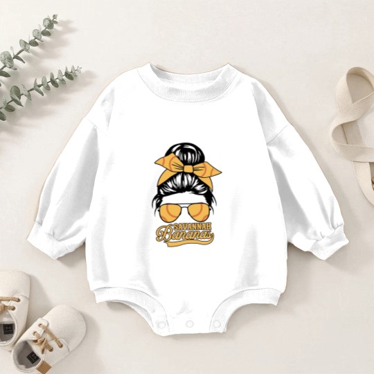 Discover Savannah Bananas Baseball, BANANAS BASEBALL Baby Romper Sweatshirts