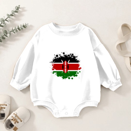 Discover Kenya Blot / Kenya Gift Africa Mombasa Baby Romper Sweatshirts