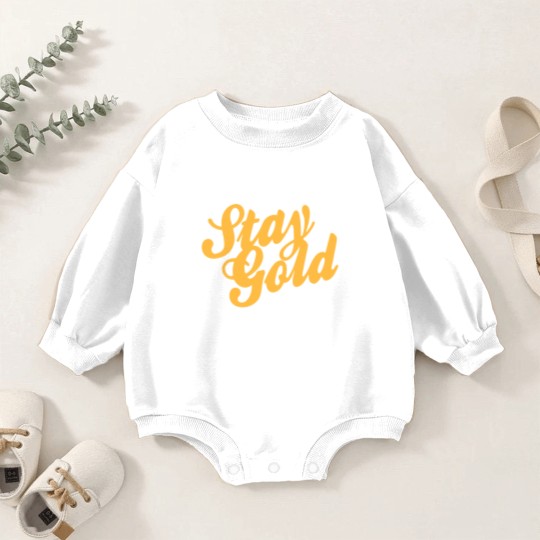 Discover Stay Gold - Outsiders Baby Romper Sweatshirts