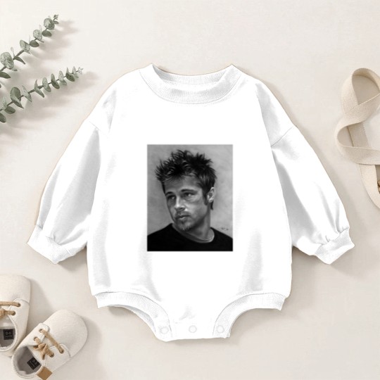 Discover Brad Pitt drawing Classic Unisex Baby Romper Sweatshirts