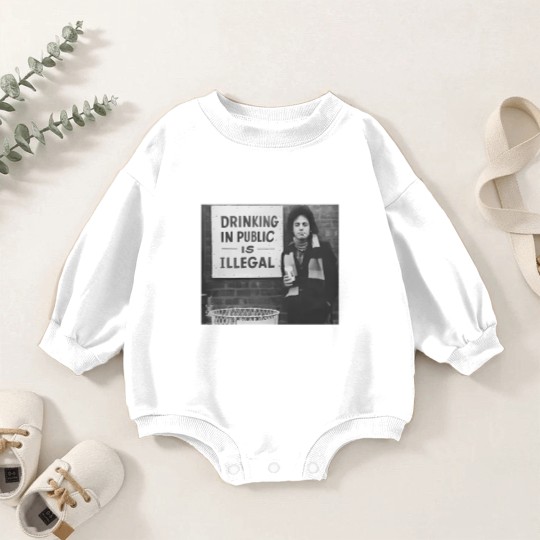Discover Billy Joel Drinking In Public Is Illegal Unisex Cotton Baby Romper Sweatshirts