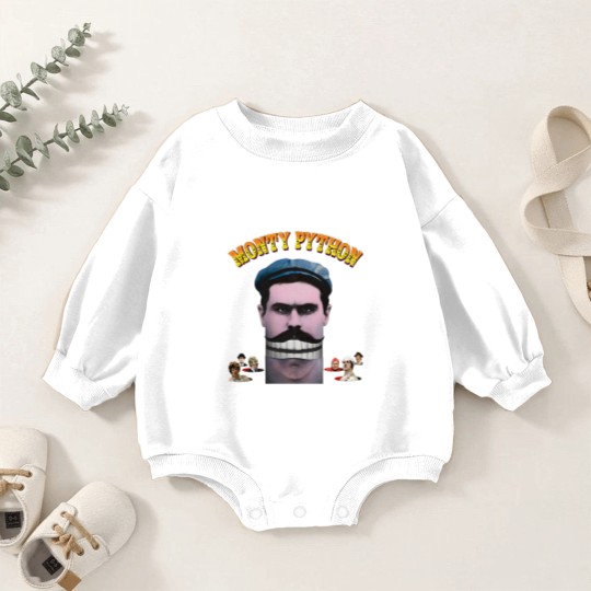 Discover Vintage Baby Romper Sweatshirts Monty Python's Flying Circus V1 NATURAL