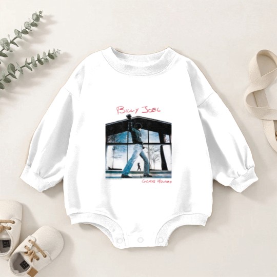 Discover Billy Joel Glass Houses White Baby Romper Sweatshirts