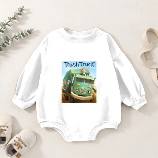 Discover hank and trash truck cartoon Baby Romper Sweatshirts