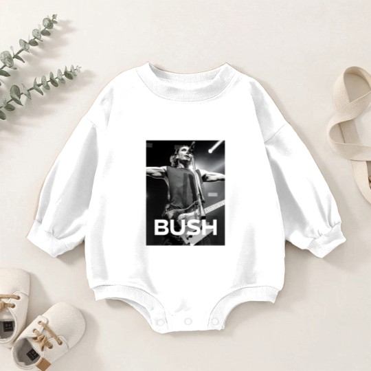 Discover BUSH ROCK BAND Tour - Bush Fan Edition - Nostalgic 90s Baby Romper Sweatshirts