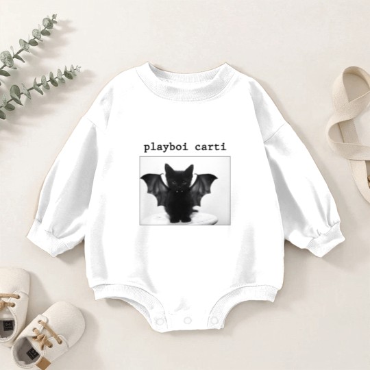 Discover Playboi Carti Cat Baby Romper Sweatshirts, Playboi Carti Meme Baby Romper Sweatshirts