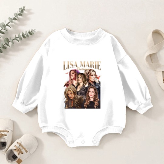 Discover Vintage Style Lisa Marie Presley 90s Vintage Baby Romper Sweatshirts, Lisa Marie Presley Merch