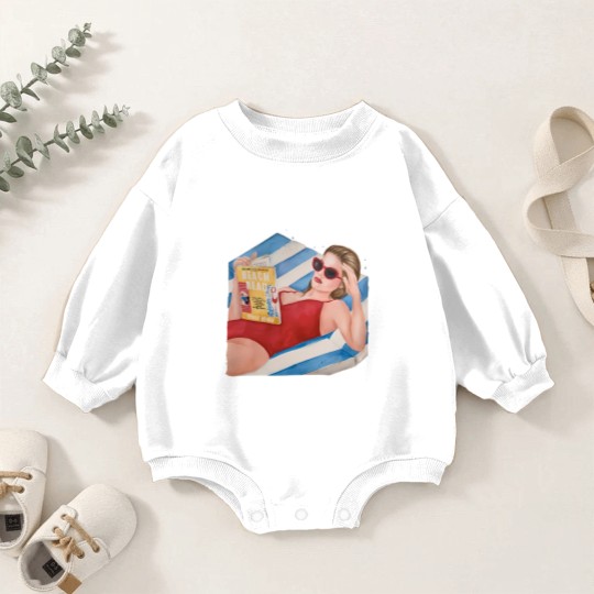 Discover Beach Read by Emily Henry book Baby Romper Sweatshirts | Super soft cotton bookish Baby Romper Sweatshirts
