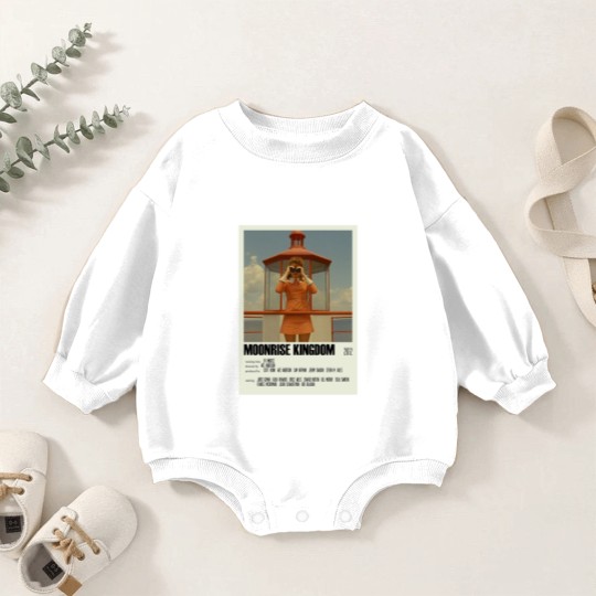 Discover Moonrise Kingdom Alternative Art Movie Large 1 Baby Romper Sweatshirts Baby Romper Sweatshirts Gift Gifts Moonrise Kingdom Baby Romper Sweatshirts