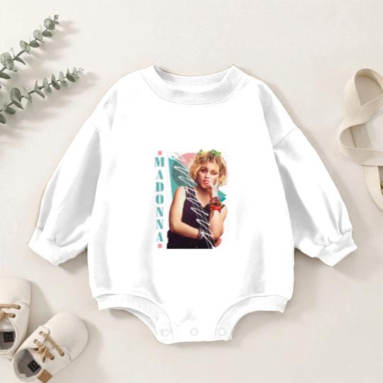 Discover Madonna Original 80s Vintage Style - Madonna - Baby Romper Sweatshirts
