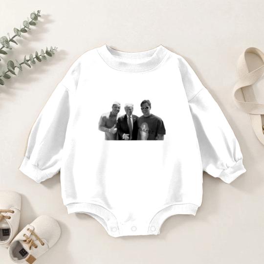 Discover Donald Trump Nick Bosa Joe Burrow Baby Romper Sweatshirts, Political Statement Baby Romper Sweatshirts, Conservative ShirtSports Baby Romper Sweatshirts