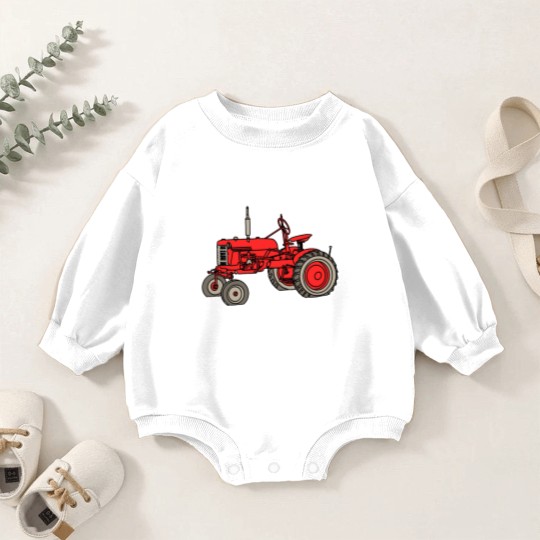Discover Farmall Tractor Baby Romper Sweatshirts