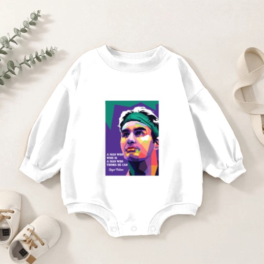 Discover Roger federer motivation - Roger Federer - Baby Romper Sweatshirts