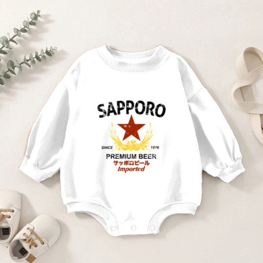 Discover Sapporo Beer Baby Romper Sweatshirts