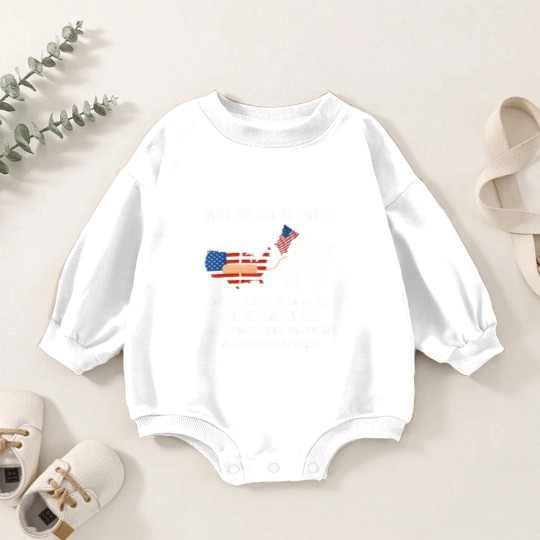 Discover with the usa so divided i'm just glad to be on the side Baby Romper Sweatshirts