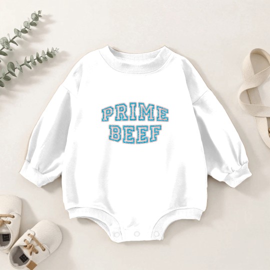 Discover PRIME BEEF Baby Romper Sweatshirts