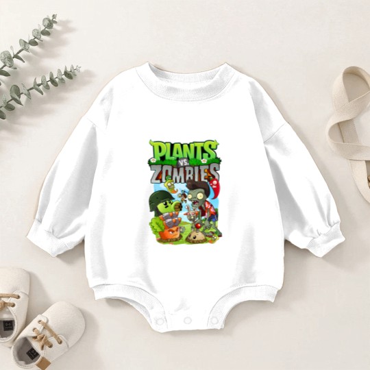 Discover Plants Vs Zombies Baby Romper Sweatshirts