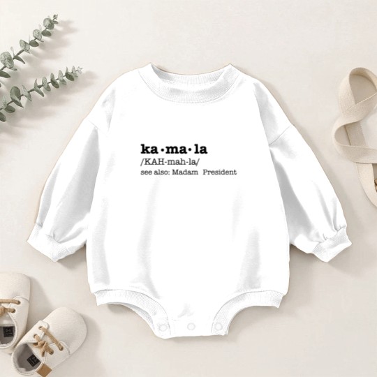 Discover Kamala Definition Baby Romper Sweatshirts, Kamala Harris Baby Romper Sweatshirts, Kamala For The People Baby Romper Sweatshirts