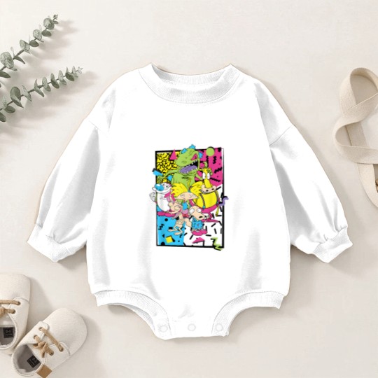 Discover Old School Cartoons 90's Baby Romper Sweatshirts
