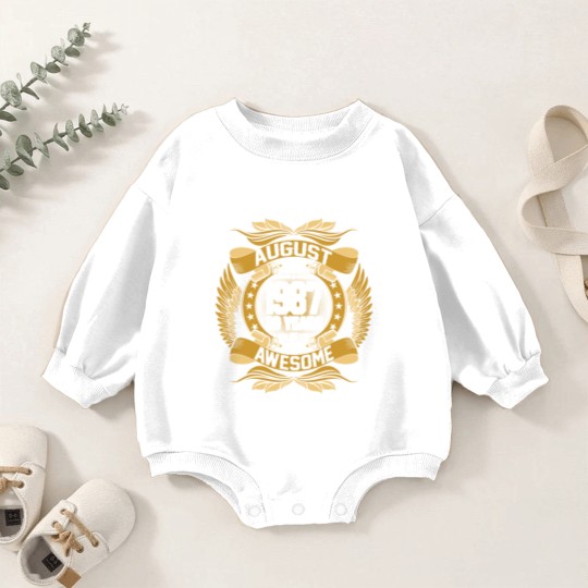 Discover August 1987 30 Years Of Being Awesome Baby Romper Sweatshirts