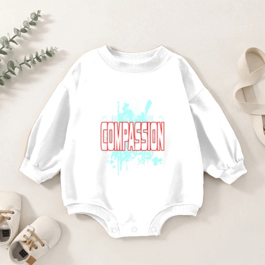 Discover Inspirational Compassion Baby Romper Sweatshirts Designs COMPASSION Baby Romper Sweatshirts
