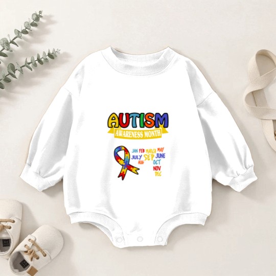 Discover Autism Awareness Baby Romper Sweatshirts