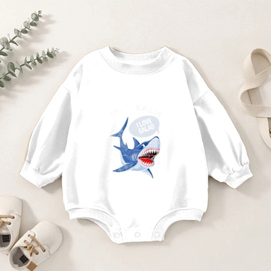 Discover Sarcastic Shark Humor Meat Lover Marine Biology Baby Romper Sweatshirts