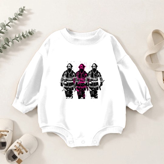 Discover Female Firefighter Women Brotherhood Baby Romper Sweatshirts