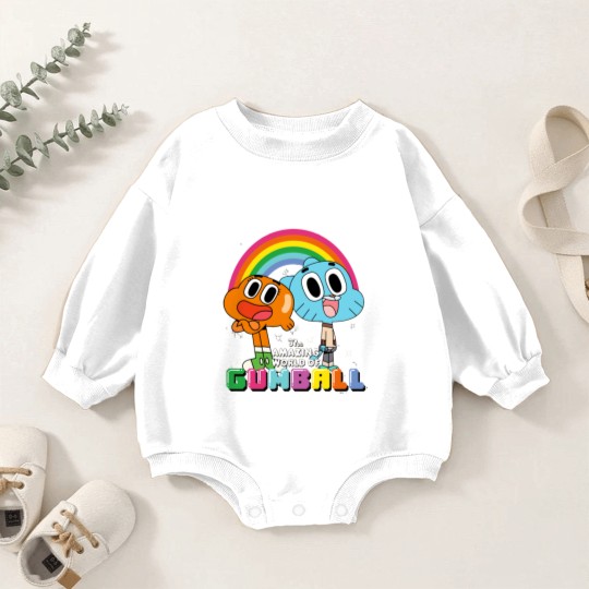 Discover CN The Amazing World Of Gumball Darwin Rainbo 0464 Baby Romper Sweatshirts