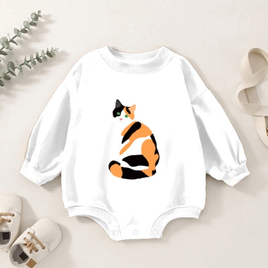 Discover Calico Cat Drawing Calico Lovers Calico Gift Baby Romper Sweatshirts