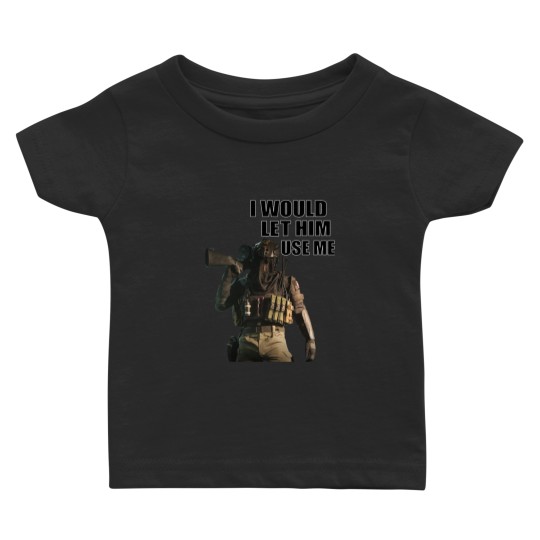 Discover I WOULD LET KONIG USE ME black text Baby T-shirts