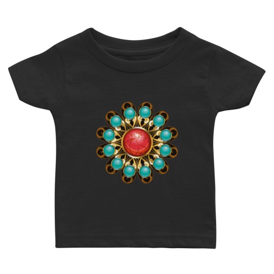Discover Flower Mandala Jewelry Baby T-shirts