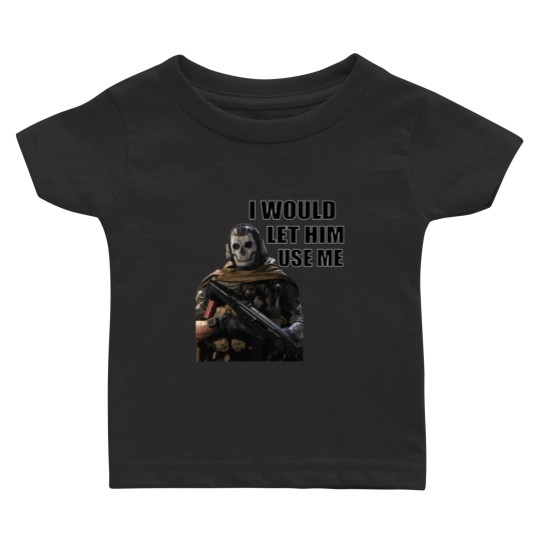 Discover I WOULD LET GHOSTT USE ME black text Baby T-shirts