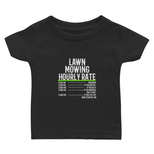 Discover Lawn Mowing Hourly Rate | Essential Baby T Shirts