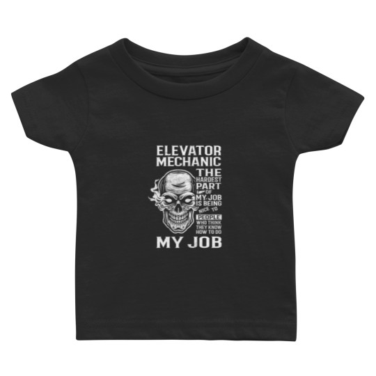 Discover Elevator Mechanic Baby T-Shirt - Cute Gift for Baby Elevator Technicians