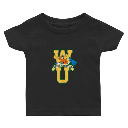 Discover Rocky and Bullwinkle Wossamotta U Logo Baby T Shirts