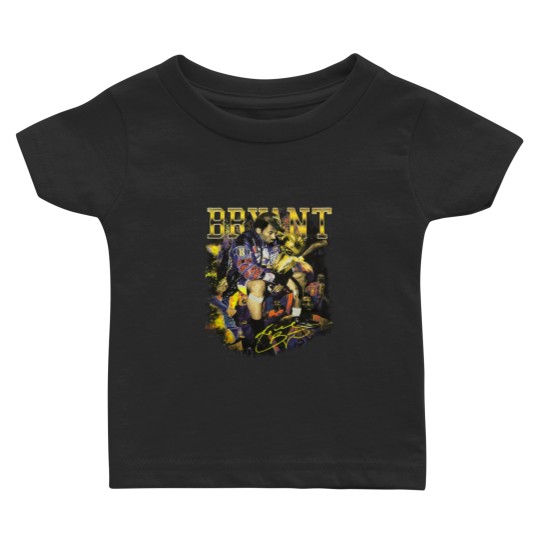 Discover KOBE BRYANT- CHAMPIONSHIP PHOTO Black Short Sleeve Baby T Shirts