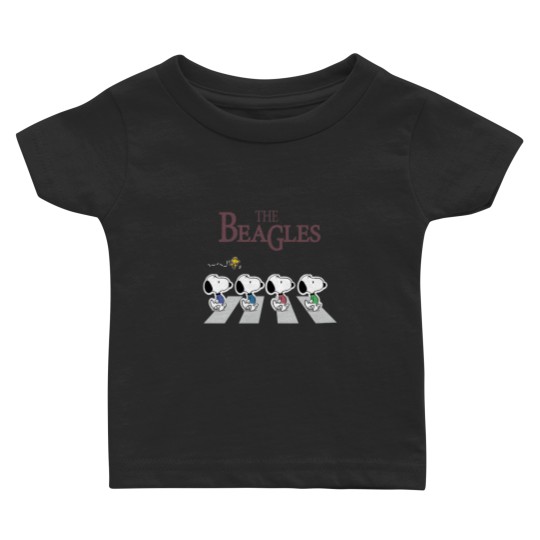 Discover The Beagles Abbey Road Inspired Baby T Shirts, Snoopy Baby T Shirts