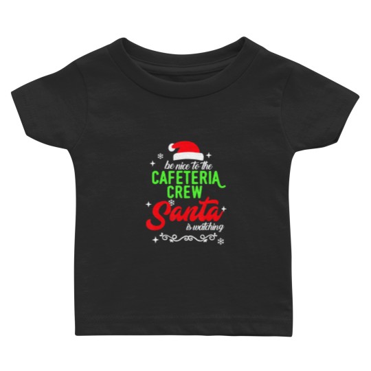 Discover Funny Cafeteria Squad Crew Christmas School Lunch Lady X'mas Baby T Shirts