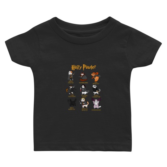 Discover Vintage Funny Hairy Pawter Baby T Shirts - Baby T Shirts For Cat Lovers