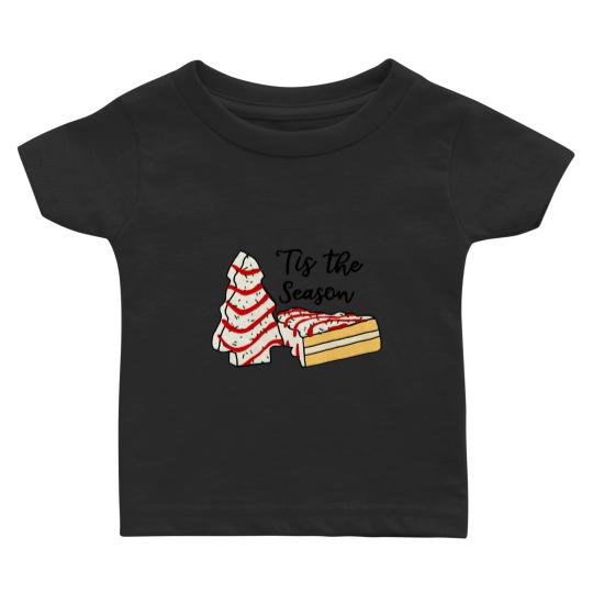 Discover Embroidered Christmas Tree Cake Baby T-Shirts