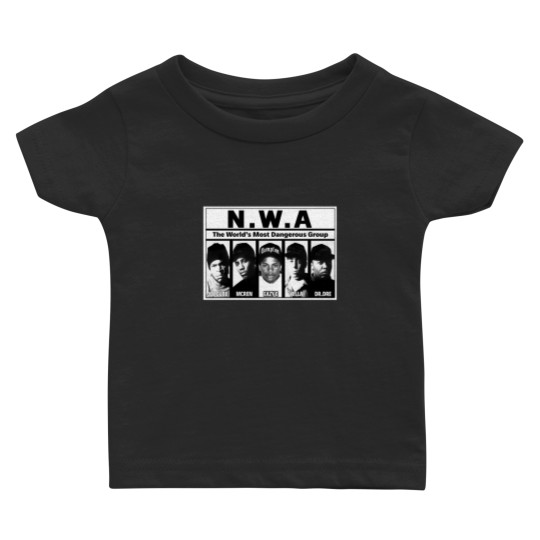 Discover NWA Baby T Shirts - NWA Apparel - 90s Hiphop Tupac Rap Hip Hop Legend Baby T Shirts