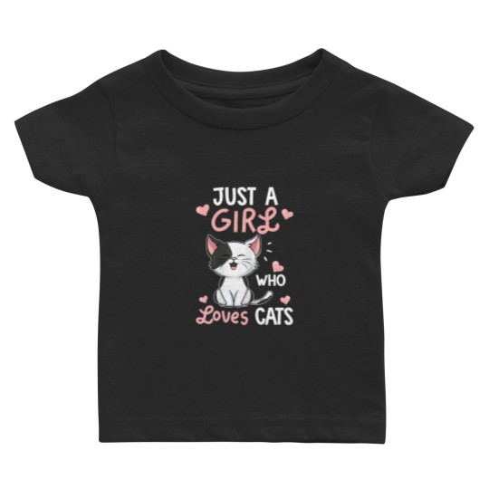 Discover Just A Girl Who Loves Cats Cute Cat Lover Gifts Baby T Shirts