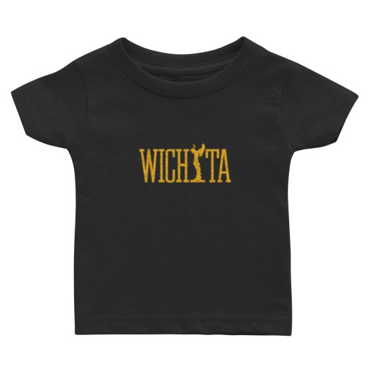 Discover Wichita Keeper Of The Plains Yellow Distressed Wic Baby T Shirts