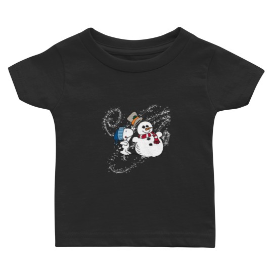 Discover vintage snoopy with snowmanwinter wonderland crewneck Baby T Shirts