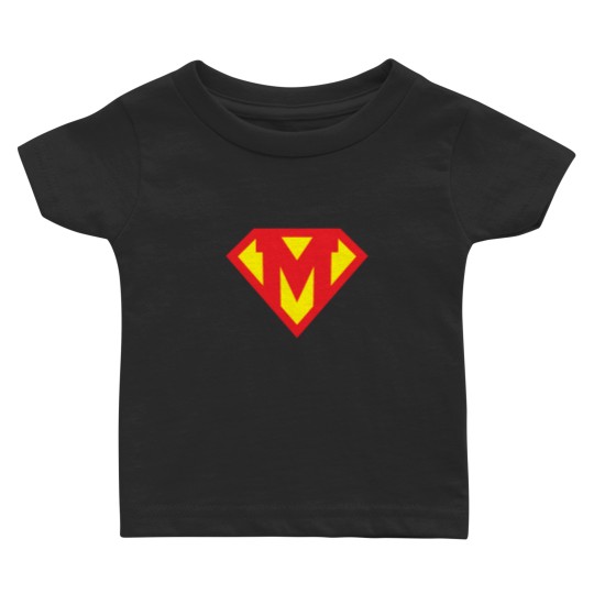 Discover Letter M Superhero Symbol Baby T Shirts