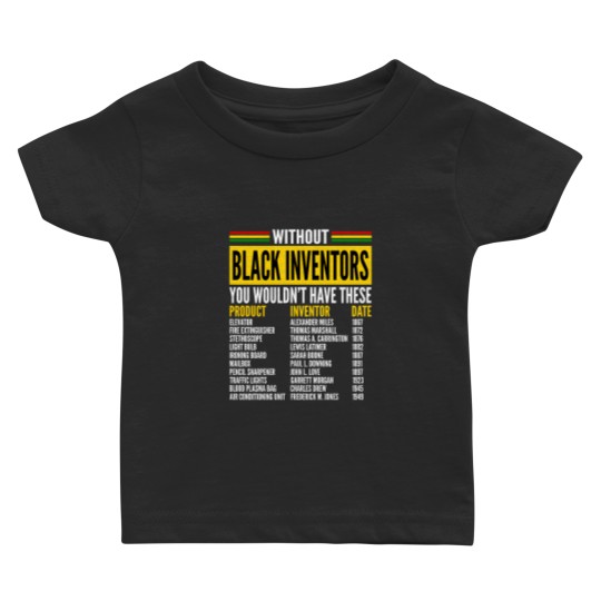 Discover History Of Forgotten Black Inventors Black History Month Baby T Shirts
