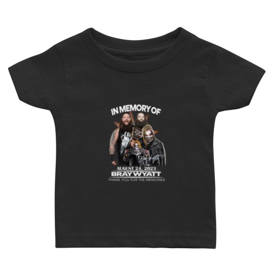 Discover In Memory Of August 24 Baby T Shirts, 2023 Bray Wyatt Thank You Baby T Shirts