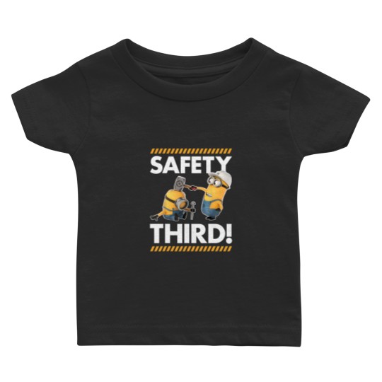 Discover Despicable Me Minions Safety Third Graphic Baby T Shirts